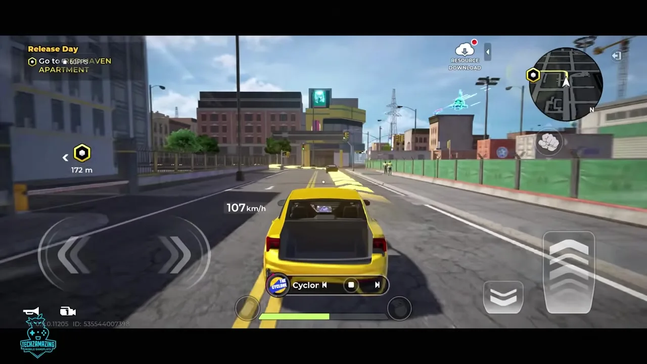 Gangstar Mirage City safehouse after login — CDKEY redeem stays on the website