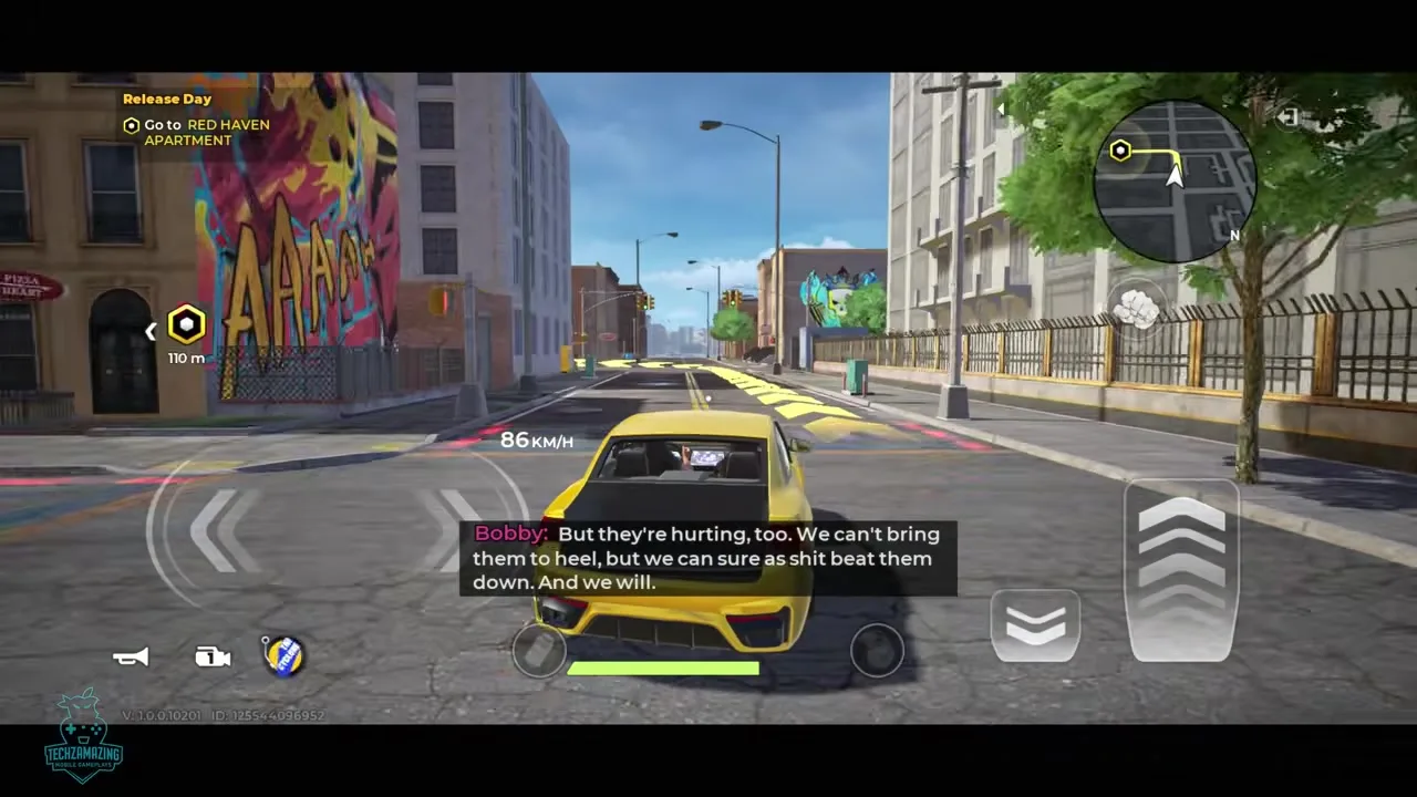 Gangstar Mirage City starter apartment — a session-end Safehouse
