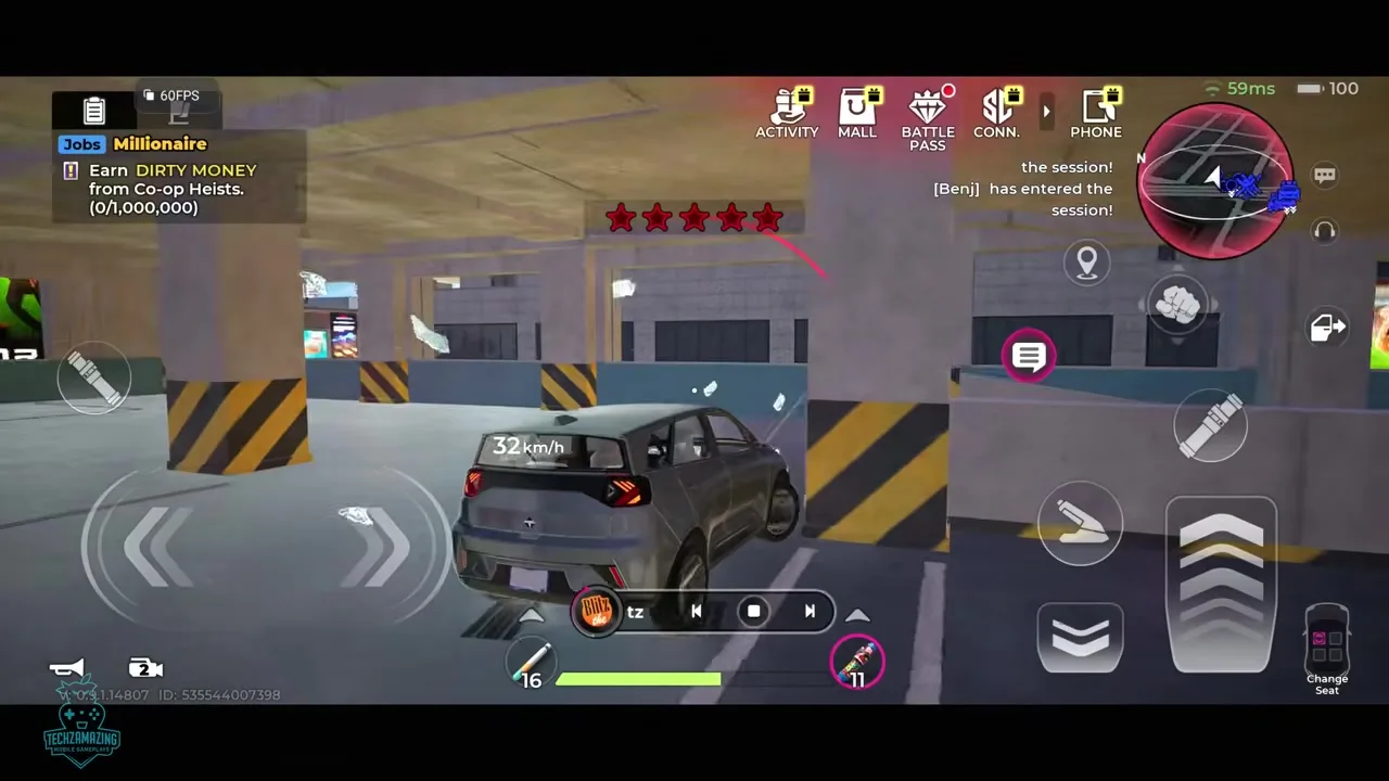 Gangstar Mirage City leave-the-fight beat used when dumping wanted stars