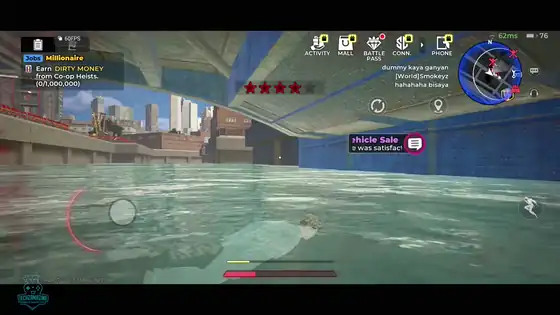 Gangstar Mirage City live chase with heat callouts