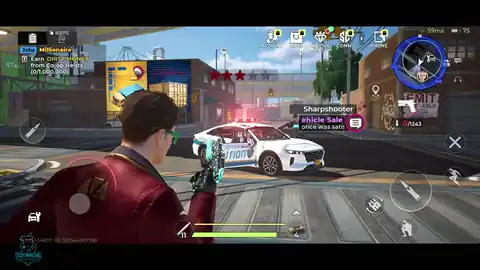 Gangstar Mirage City early cop exchange before helicopters